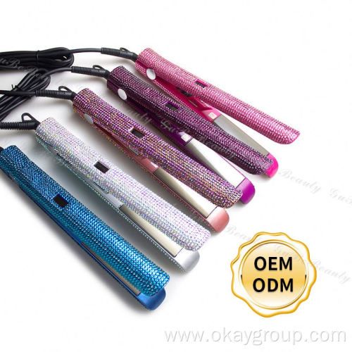 ceramic flat iron portable travel mini hair straightener